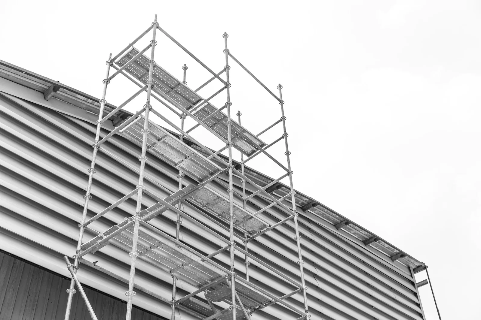 banner del sistema di ponteggi